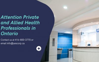 Attention Private and Allied Health Professionals in Ontario